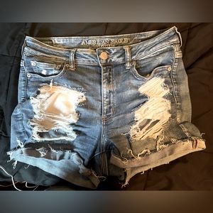 Forever 21 High Waisted Ripped Jean Shorts